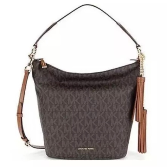 NWT Michael Kors Convertible Shoulder Bag MK Logo - Picture 3 of 11